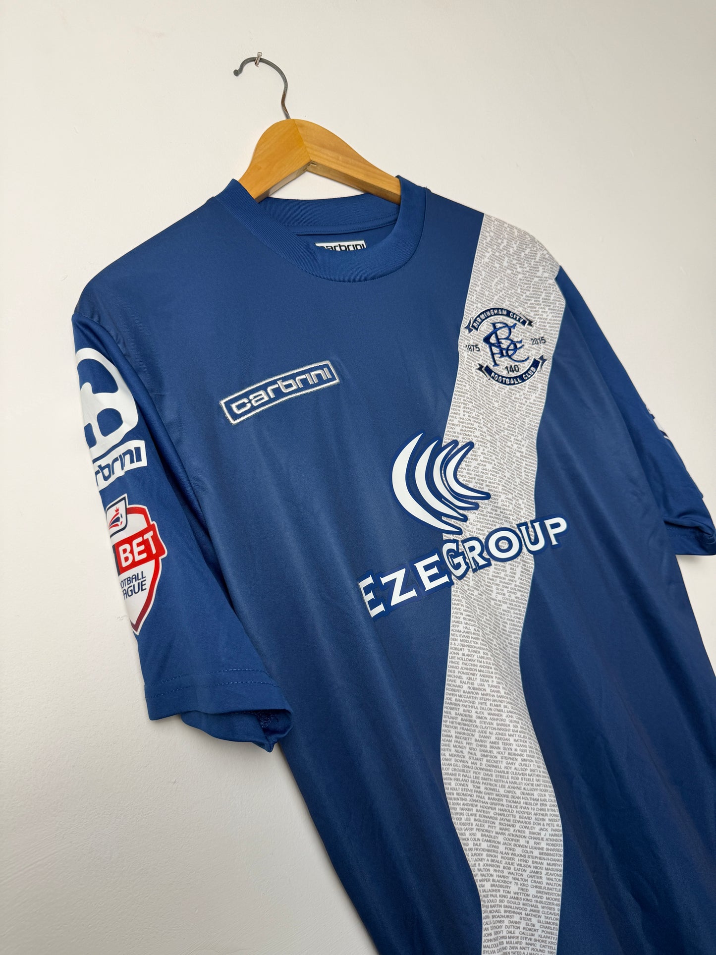 David Cotterill Birmingham FC 2015-16 home football shirt (M)