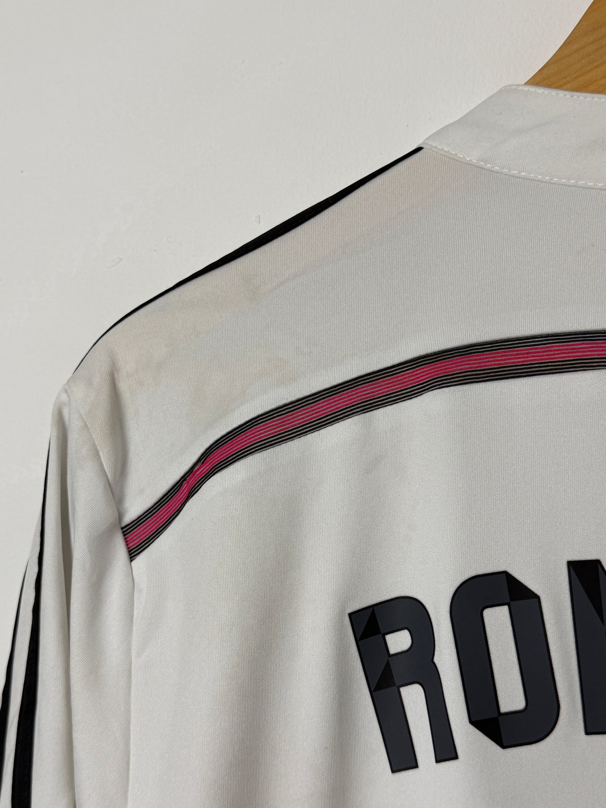Cristiano Ronaldo Real Madrid CF 2014-15 long sleeve home football shirt (M)