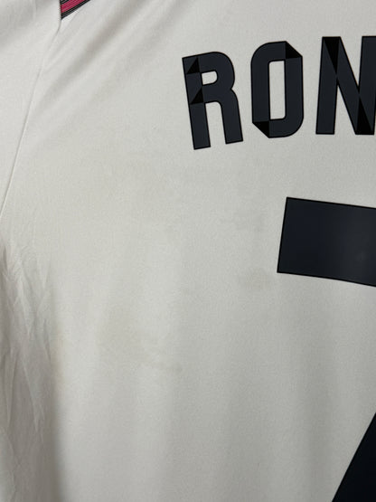 Cristiano Ronaldo Real Madrid CF 2014-15 long sleeve home football shirt (M)