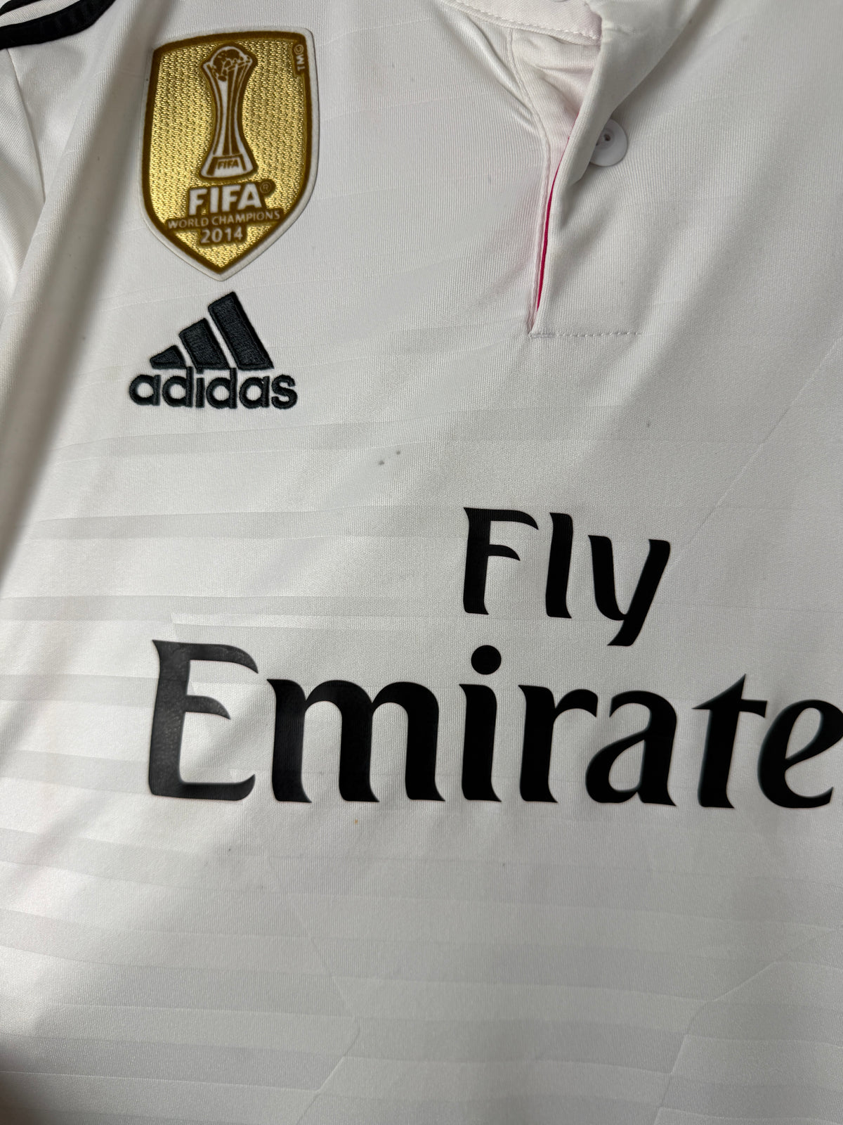 Cristiano Ronaldo Real Madrid CF 2014-15 long sleeve home football shirt (M)