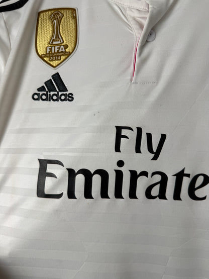 Cristiano Ronaldo Real Madrid CF 2014-15 long sleeve home football shirt (M)