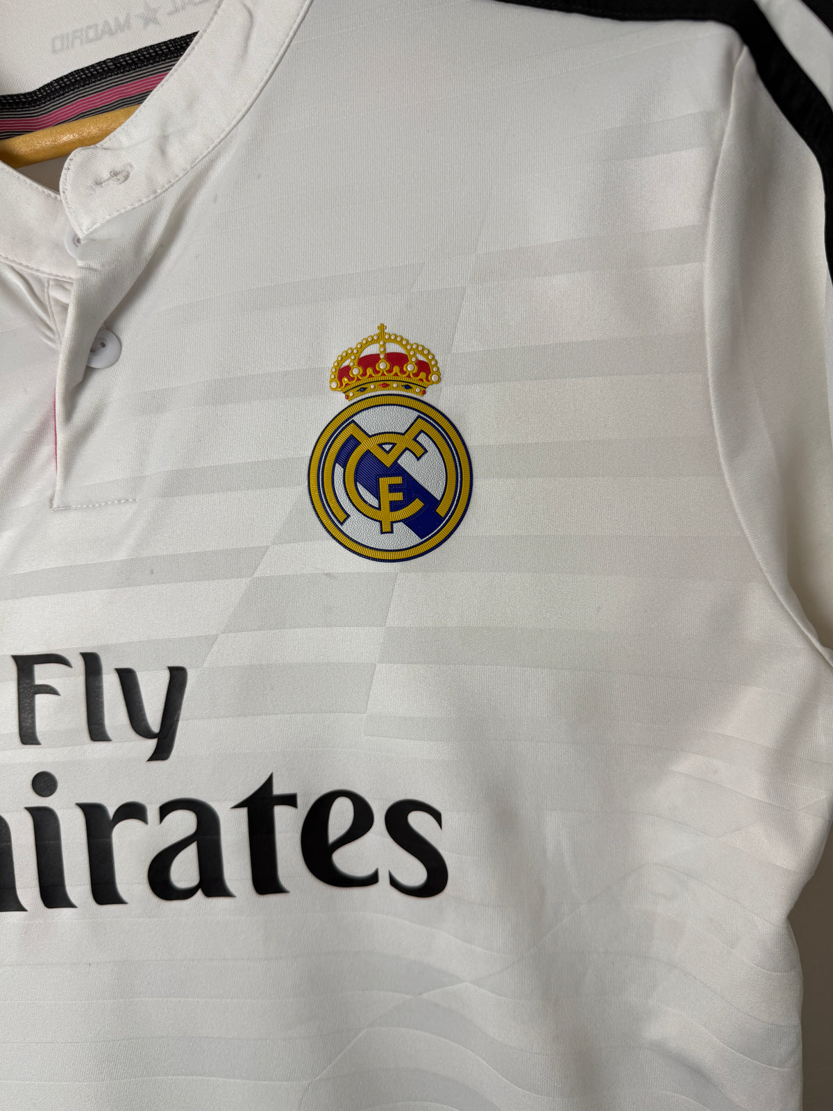 Cristiano Ronaldo Real Madrid CF 2014-15 long sleeve home football shirt (M)