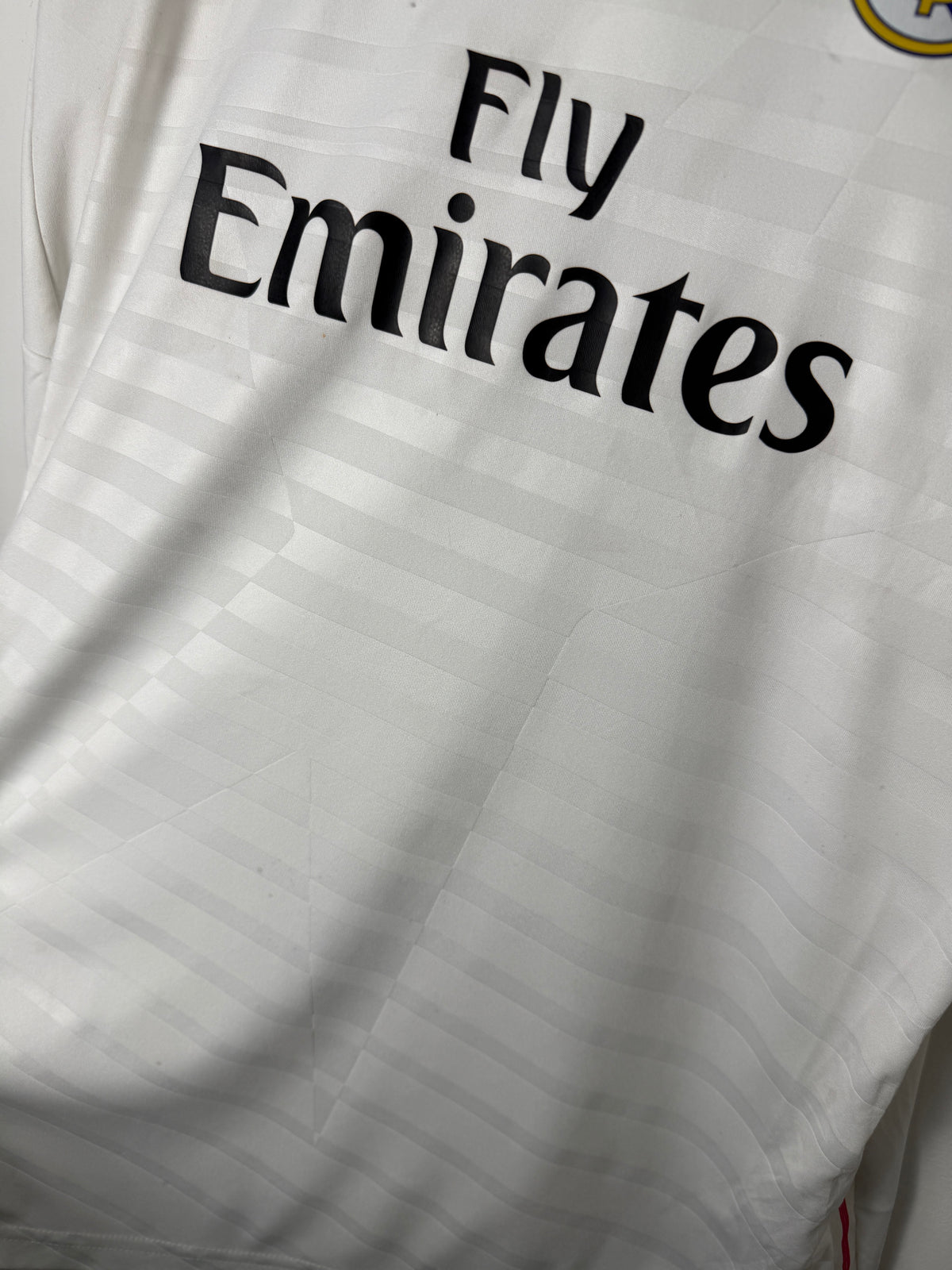 Cristiano Ronaldo Real Madrid CF 2014-15 long sleeve home football shirt (M)