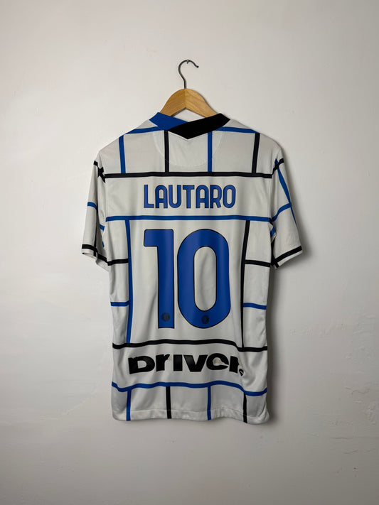 Lautaro Martinez Inter Milan 2020-21 away football shirt (M)