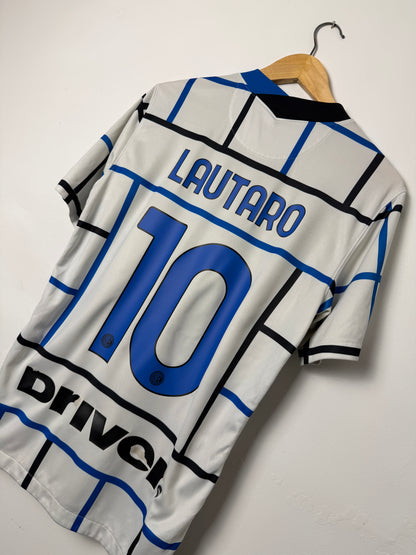Lautaro Martinez Inter Milan 2020-21 away football shirt (M)
