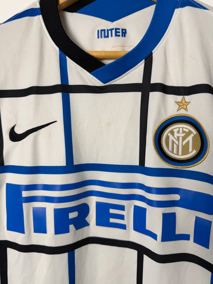 Lautaro Martinez Inter Milan 2020-21 away football shirt (M)