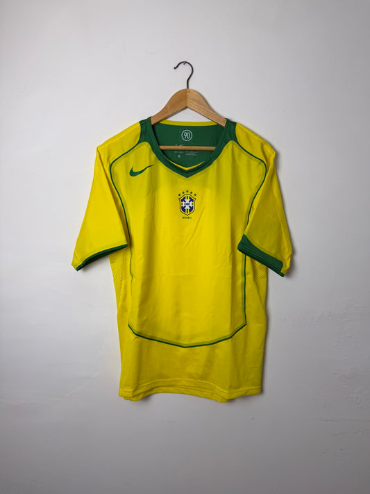 Brazil 2004 re-issue home football shirt (M)