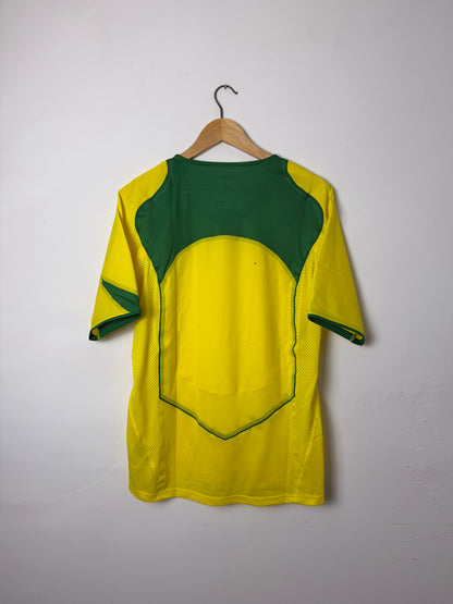 Brazil 2004 re-issue home football shirt (M)