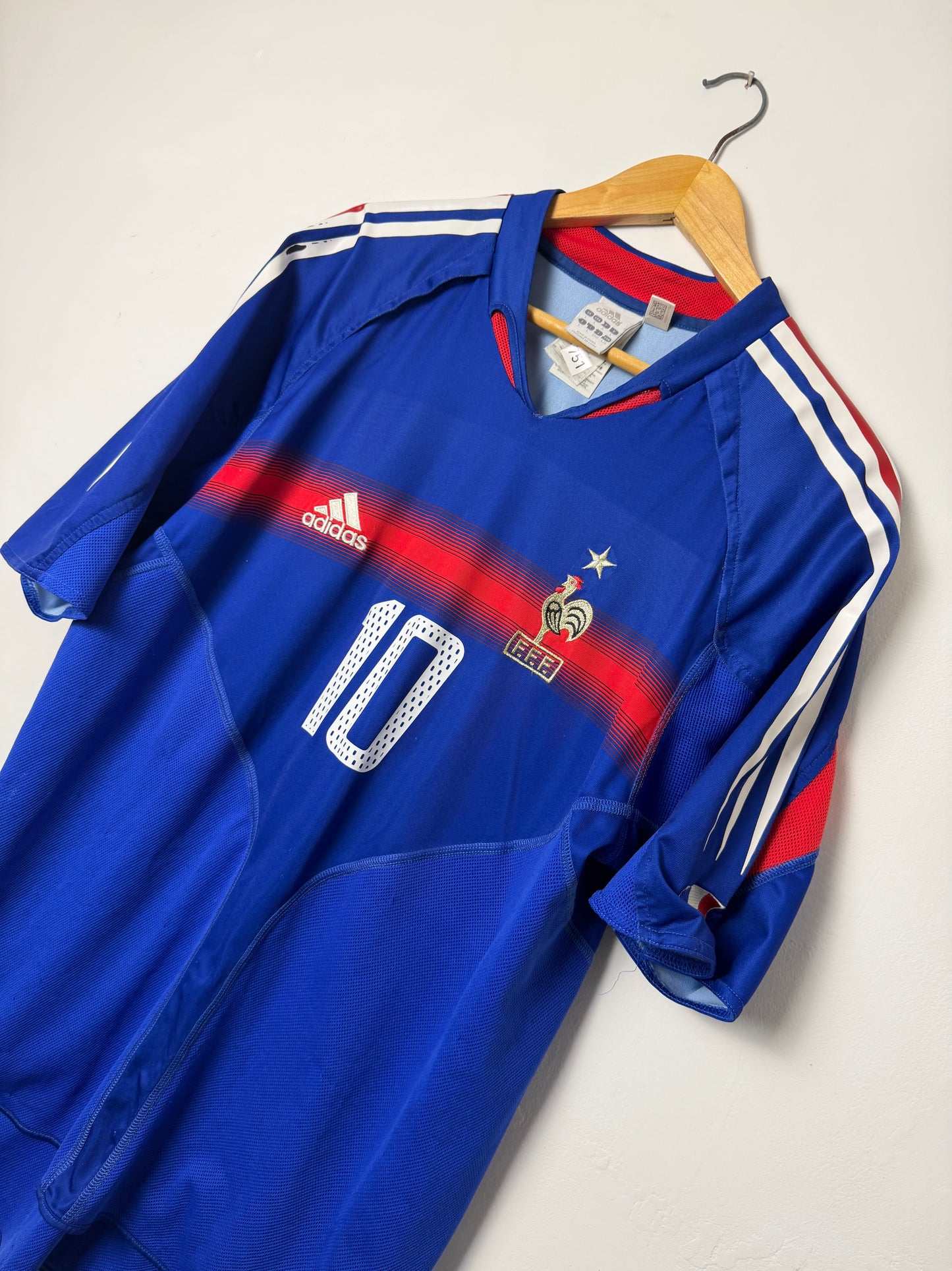 Zinedine Zidane France 2004 home football shirt (L)