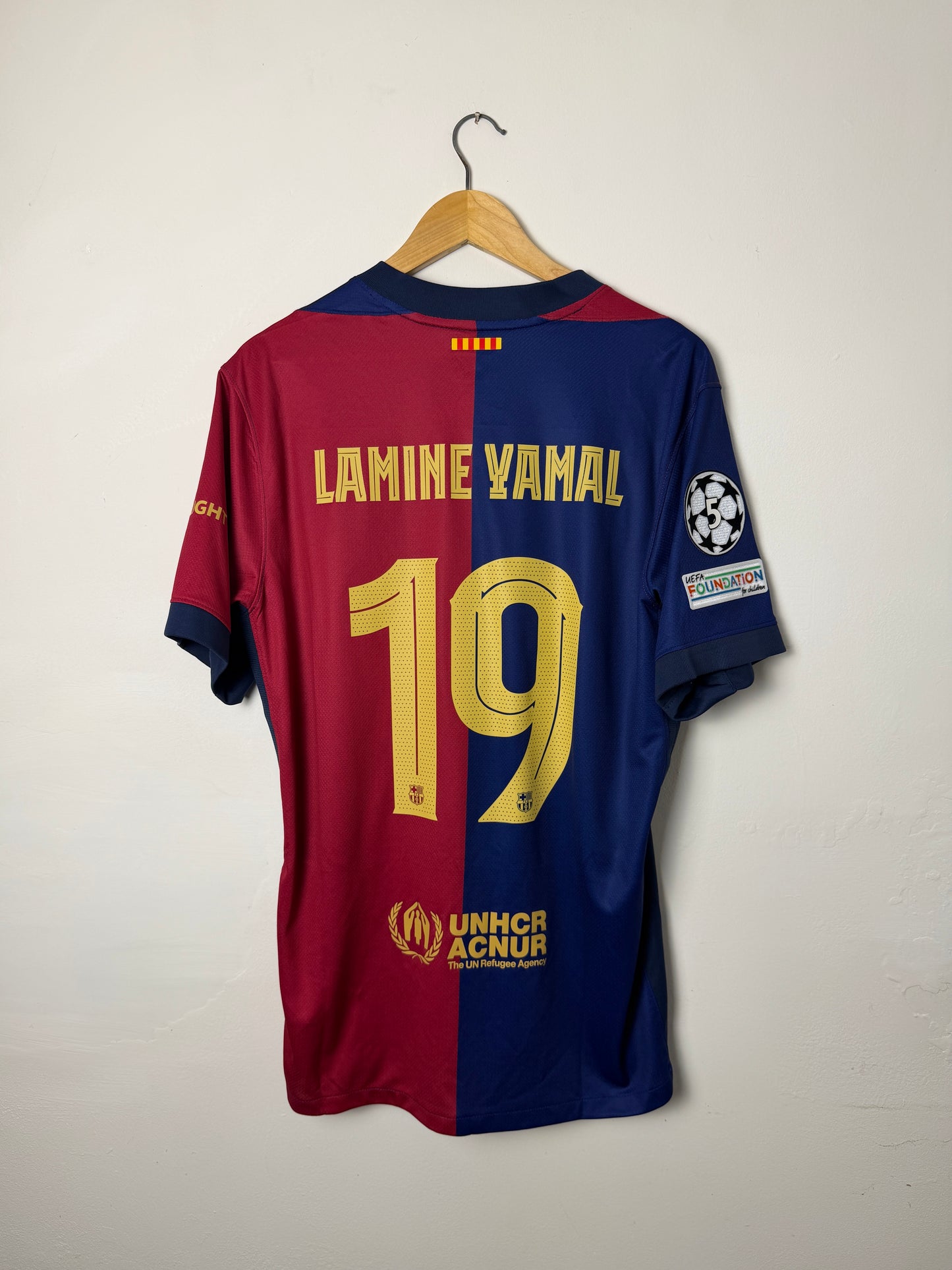 Lamine Yamal FC Barcelona 2024-25 home football shirt (L)
