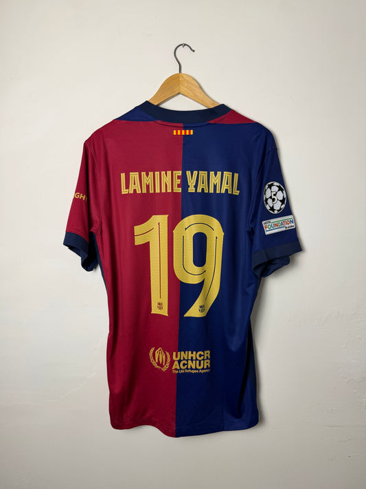 Lamine Yamal FC Barcelona 2024-25 home football shirt (L)