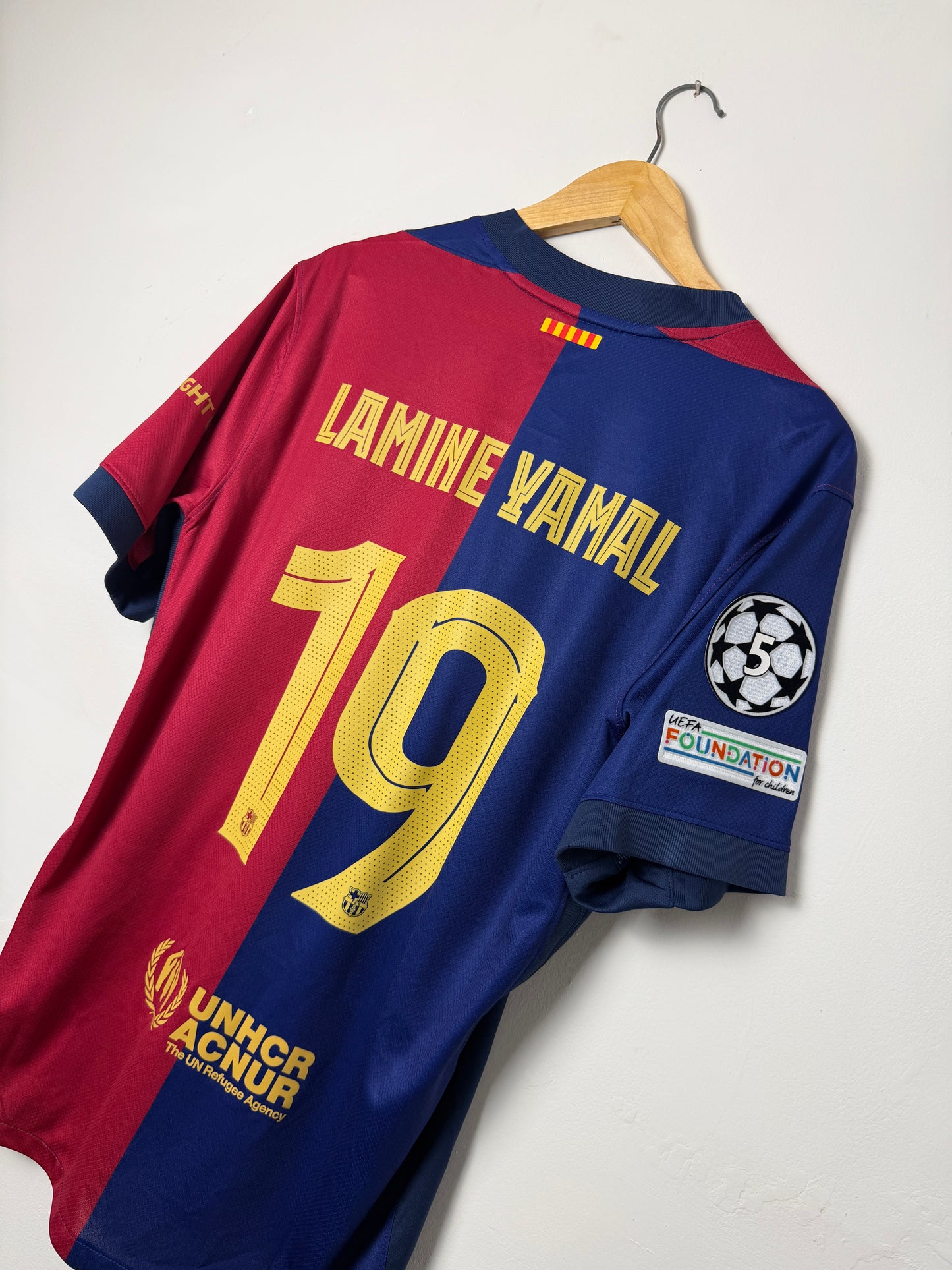 Lamine Yamal FC Barcelona 2024-25 home football shirt (L)