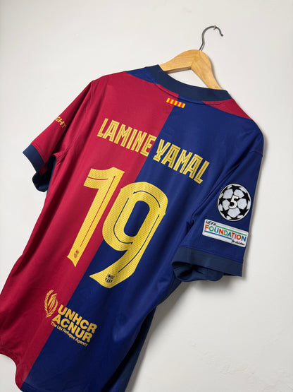 Lamine Yamal FC Barcelona 2024-25 home football shirt (L)