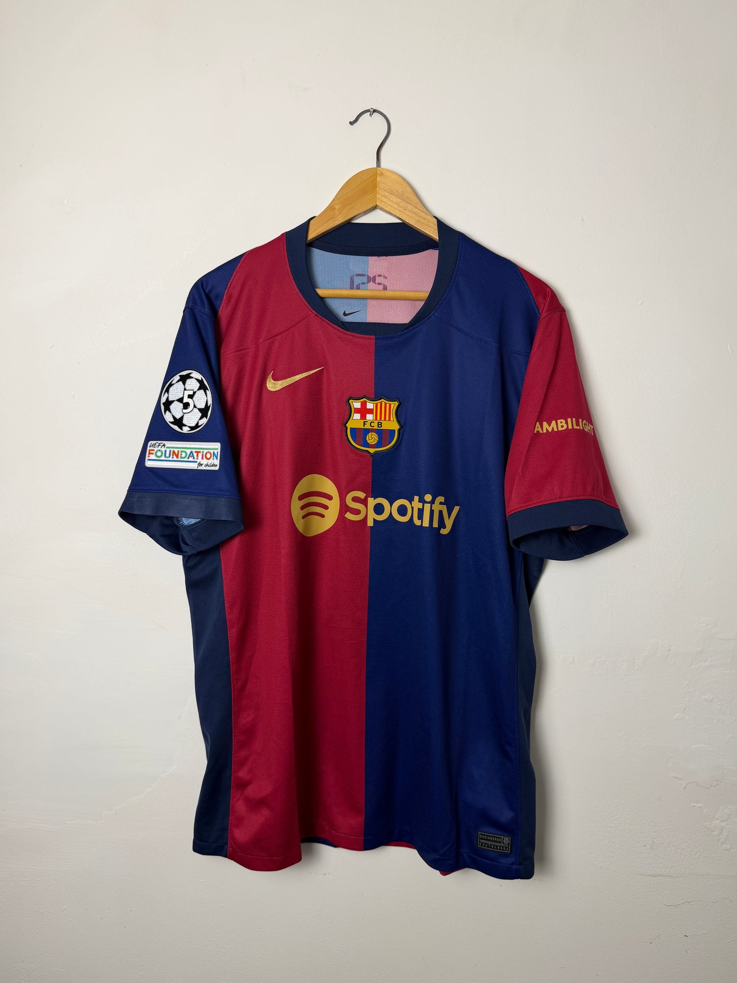 Lamine Yamal FC Barcelona 2024-25 home football shirt (L)
