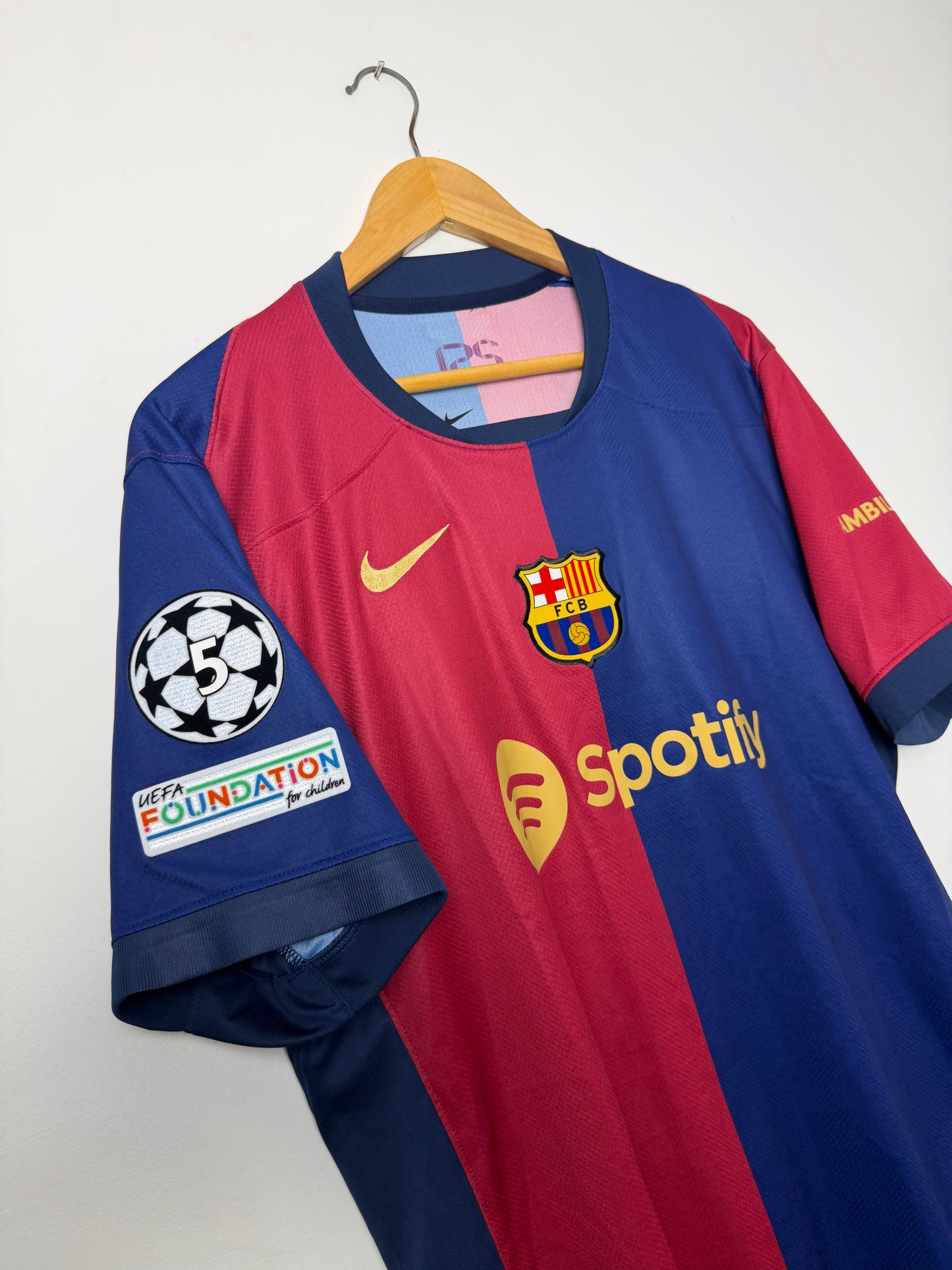 Lamine Yamal FC Barcelona 2024-25 home football shirt (L)