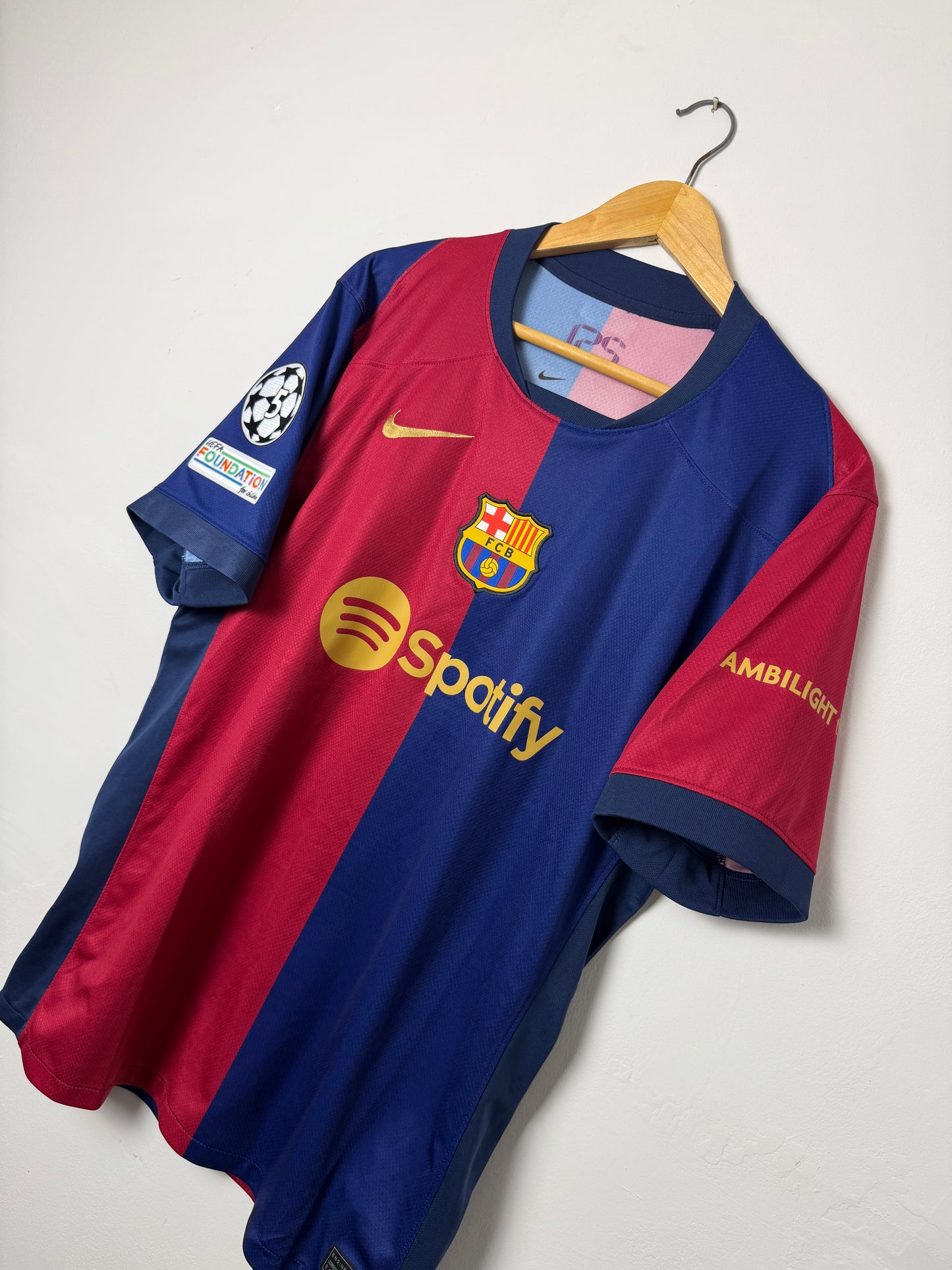 Lamine Yamal FC Barcelona 2024-25 home football shirt (L)