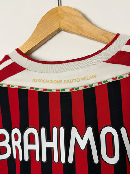 Zlatan Ibrahimovic AC Milan 2011-12 home football shirt (XL)