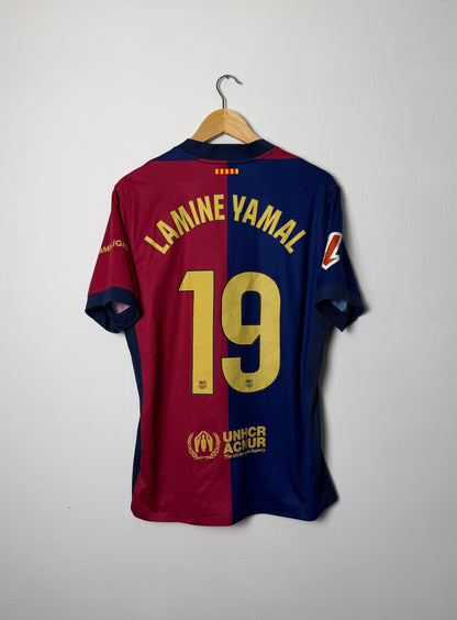 Lamine Yamal FC Barcelona 2024-25 home football shirt (M)