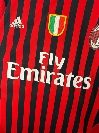 Zlatan Ibrahimovic AC Milan 2011-12 home football shirt (XL)