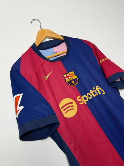 Lamine Yamal FC Barcelona 2024-25 home football shirt (M)