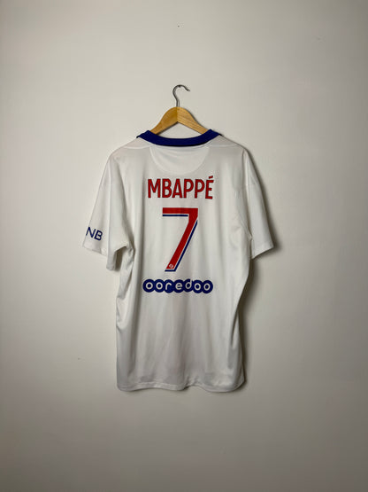 Kylian Mbappe PSG 2020-21 away football shirt (XL)