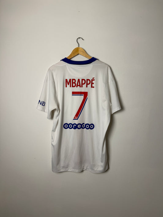 Kylian Mbappe PSG 2020-21 away football shirt (XL)