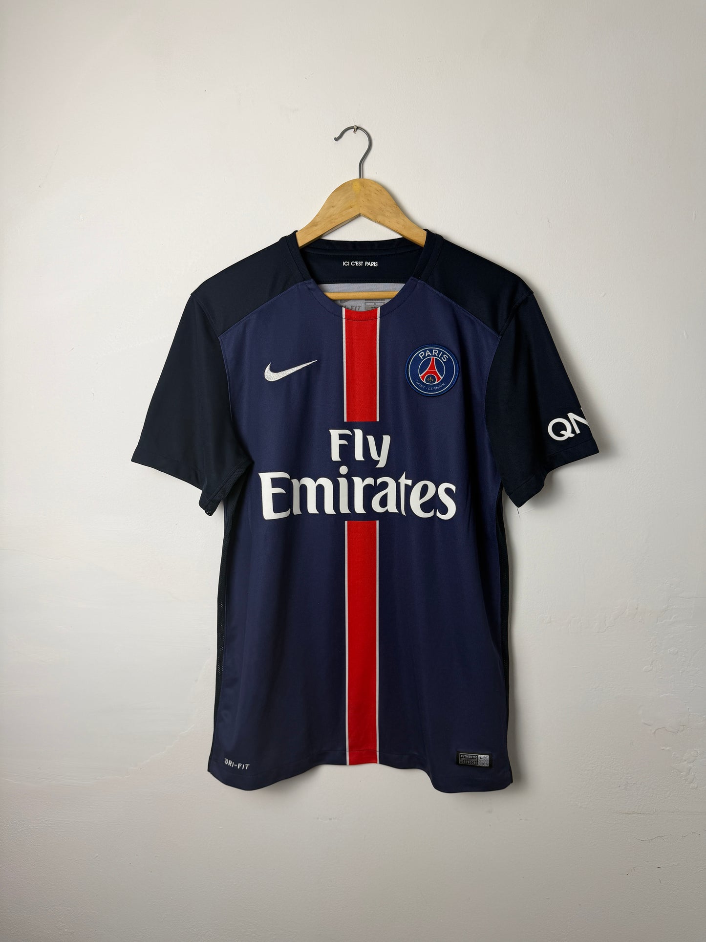 Zlatan Ibrahimovic PSG 2015-16 home football shirt (M)