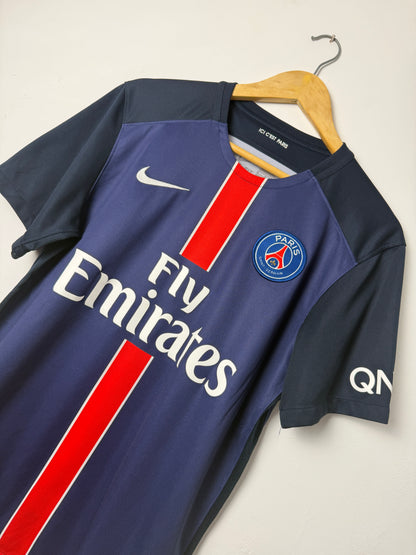 Zlatan Ibrahimovic PSG 2015-16 home football shirt (M)