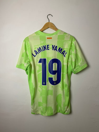 Lamine Yamal FC Barcelona 2024-15 third football shirt (M)