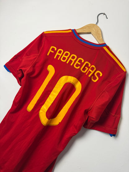 Cesc Fabregas Spain 2010 home football shirt (M)