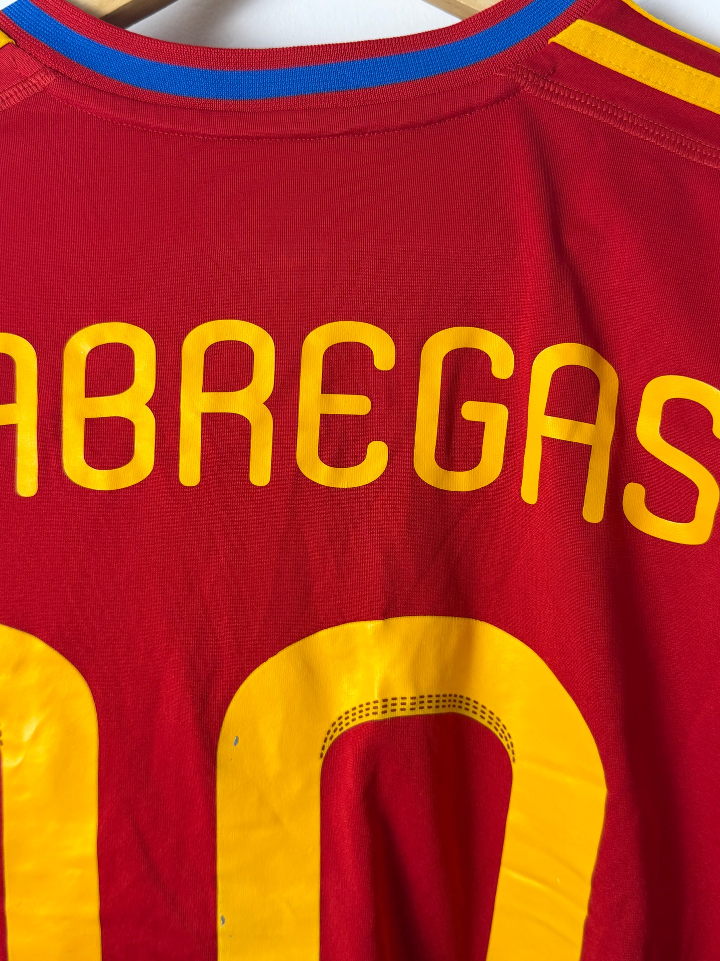 Cesc Fabregas Spain 2010 home football shirt (M)