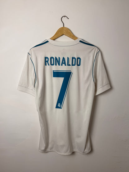 Cristiano Ronaldo Real Madrid CF 2017-18 home football shirt (M)