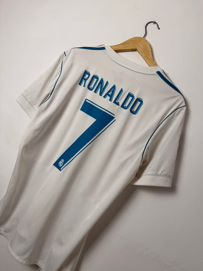 Cristiano Ronaldo Real Madrid CF 2017-18 home football shirt (M)