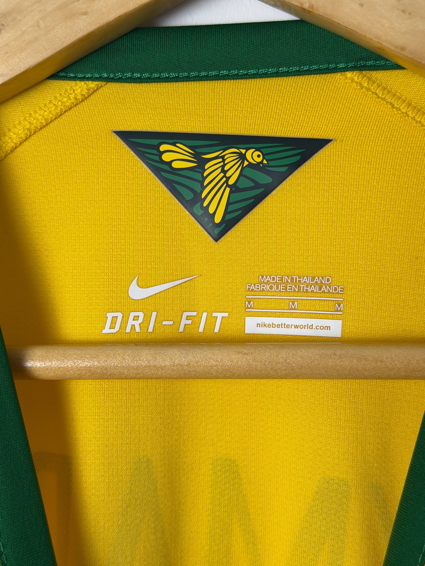 Neymar JR Brazil 2014 World Cup home football shirt (M)
