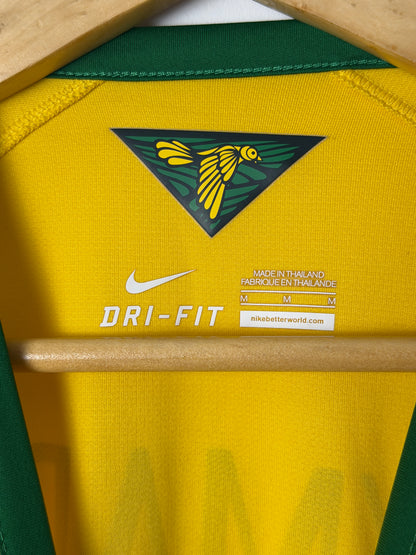 Neymar JR Brazil 2014 World Cup home football shirt (M)