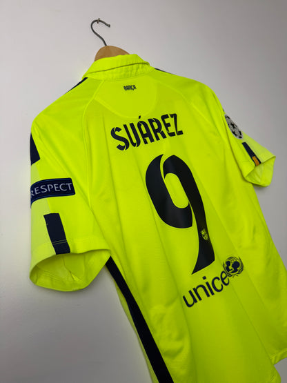 Luis Suarez FC Barcelona 2014-15 third football shirt (L)