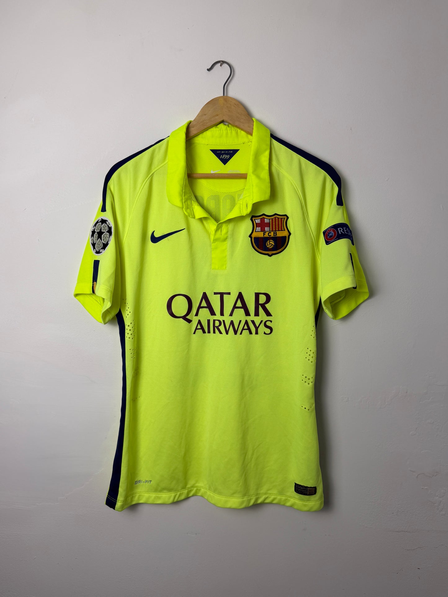Luis Suarez FC Barcelona 2014-15 third football shirt (L)