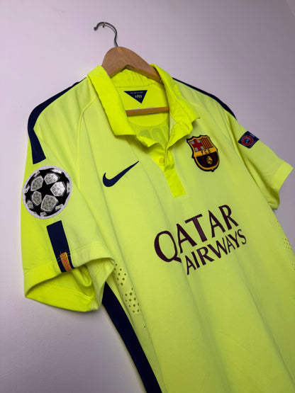 Luis Suarez FC Barcelona 2014-15 third football shirt (L)