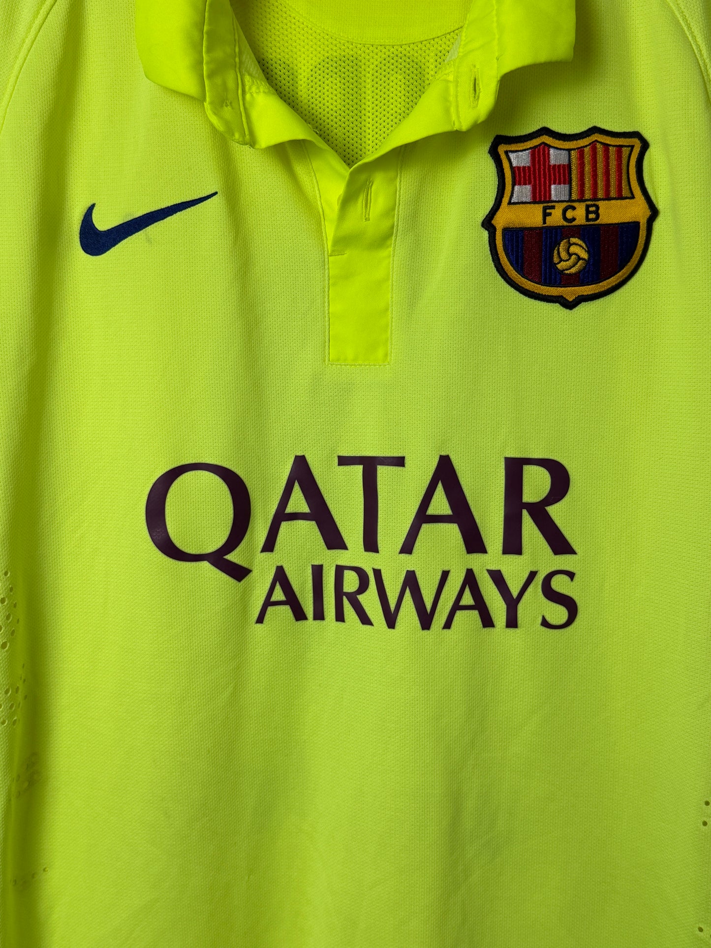 Luis Suarez FC Barcelona 2014-15 third football shirt (L)