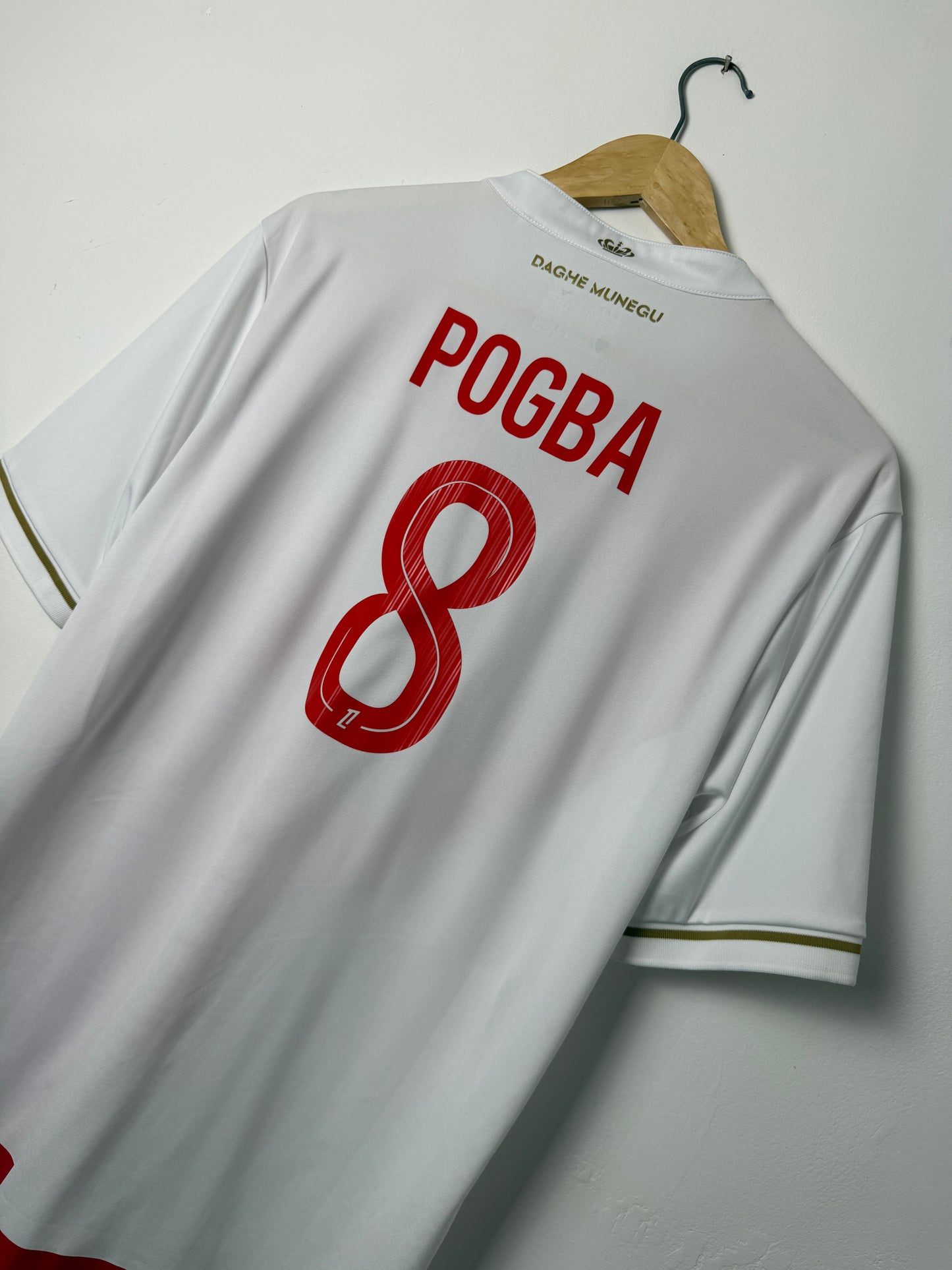 Paul Pogba AS Monaco 2025-26 home football shirt (L)