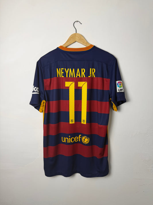 Neymar JR FC Barcelona 2015-16 home football shirt (L)