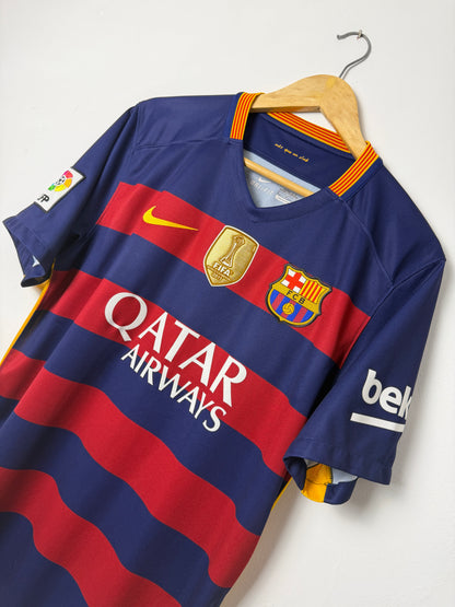 Neymar JR FC Barcelona 2015-16 home football shirt (L)