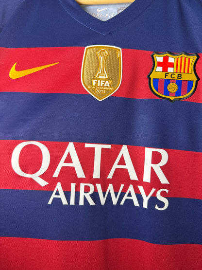 Neymar JR FC Barcelona 2015-16 home football shirt (L)