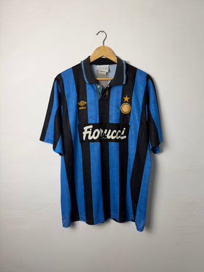 Inter Milan 1992-94 home football shirt (L)