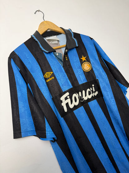 Inter Milan 1992-94 home football shirt (L)