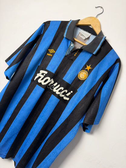 Inter Milan 1992-94 home football shirt (L)