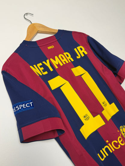 Neymar JR FC Barcelona 2014-15 champions league final home football shirt (M)