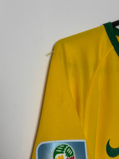 Neymar JR Brazil 2014 home football shirt (M)