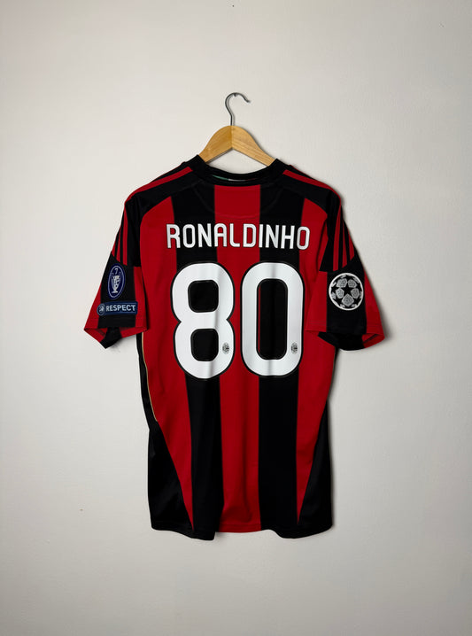 Ronaldinho AC Milan 2010-11 home football shirt (M)