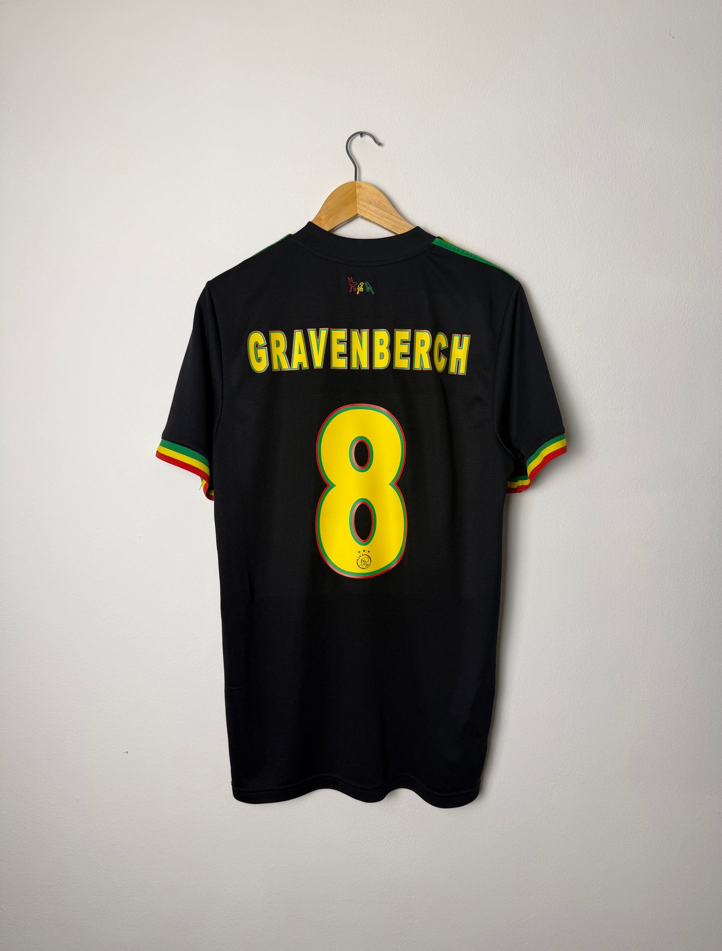 Ryan Gravenberch AFC Ajax 2021-22 away football shirt (L)